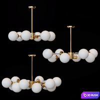 BALLS B by lampatron 6,8,12 lamps 3D Model Corona
