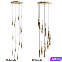 Lamp for Living Room 3D Model Vray