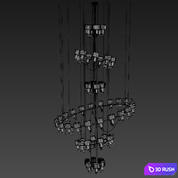 Chandelier Baga Patrizia Garganti Angie EX01 3D Model Corona