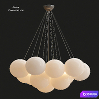 Anna chandelier 3D Model Vray