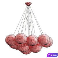 Anna chandelier 3D Model Vray