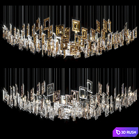 Chandelier Light Vargov - Geometric 3D Model Corona