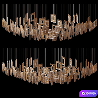 Chandelier Light Vargov - Geometric 3D Model Corona