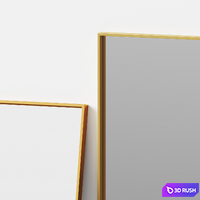 Rectangular Floor Mirror by Clear Home Design 3D Model Vray, Corona