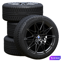 BMW Wheels 3D Model Corona
