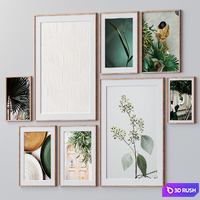 Set of wall paintings 1529 3D Model Vray, Corona