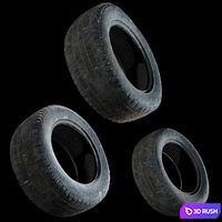 Tire old 3d scan photogrammetry metal / roughness 2k 3D Model Corona