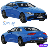 Mercedes-Benz CLS 2022 3D Model Vray