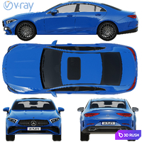 Mercedes-Benz CLS 2022 3D Model Vray