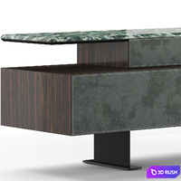 Longhi Neptune Sideboard 02 3D Model Vray, Corona