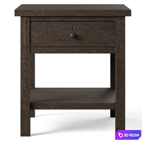 Farmhouse 22" End Table by pottery barn 3D Model Vray, Corona