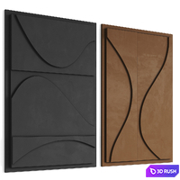 Relief panels 3D Model Vray, Corona