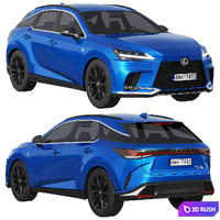Lexus RX 500h F-Sport 2023 3D Model Corona