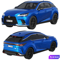 Lexus RX 500h F-Sport 2023 3D Model Corona