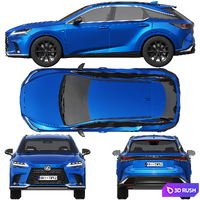Lexus RX 500h F-Sport 2023 3D Model Corona