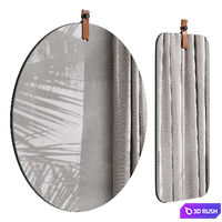 Kombu mirror set, La Redoute 3D Model Vray, Corona