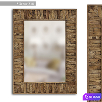 Mirror 318 3D Model Vray, Corona