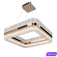 CASTRO Lighting _ ROLLAND SQUARE SUSPENSION 3D Model Vray, Corona