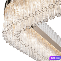 CASTRO Lighting _ ROLLAND SQUARE SUSPENSION 3D Model Vray, Corona