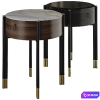 Bayus Tondo Night Table by Porada 3D Model Vray, Corona