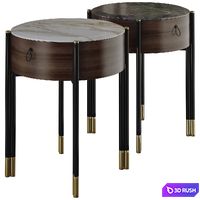 Bayus Tondo Night Table by Porada 3D Model Vray, Corona