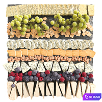Cheese plate with fruits. blue cheese, fruit 3D Model Corona