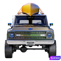 Chevrolet suburban_1970 3D Model Vray