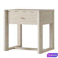 HULL BEDSIDE TABLE by O&amp;G studio 3D Model Corona
