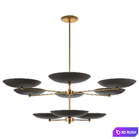 Arteriors Home griffith two tiered Chandelier 3D Model Vray, Corona