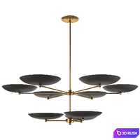 Arteriors Home griffith two tiered Chandelier 3D Model Vray, Corona