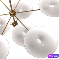 Arteriors Home griffith two tiered Chandelier 3D Model Vray, Corona