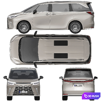 Lexus LM 2024 3D Model Corona