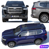 Toyota Land Cruiser 300 3D Model Vray, Corona