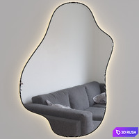 Magellan Extra illuminated shaped mirror 3D Model Vray, Corona