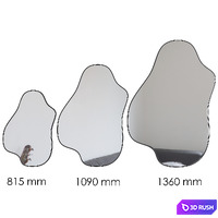 Magellan Extra illuminated shaped mirror 3D Model Vray, Corona