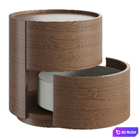 Pianca Dedalo Bedside Table 3D Model Vray, Corona