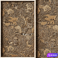 Decorative panel 3D ART RELIEF 149 3D Model Corona