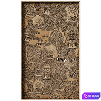 Decorative panel 3D ART RELIEF 149 3D Model Corona