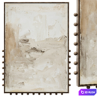 Modern Wall Art 04 3D Model Corona
