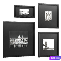 Photo gallery wall 2 3D Model Vray, Corona