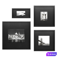 Photo gallery wall 2 3D Model Vray, Corona