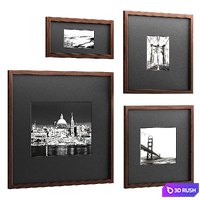 Photo gallery wall 2 3D Model Vray, Corona