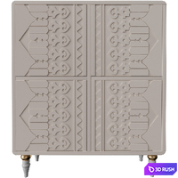 Chest of drawers Rooso (4 doors) 3D Model Corona