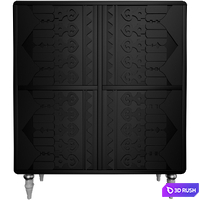 Chest of drawers Rooso (4 doors) 3D Model Corona