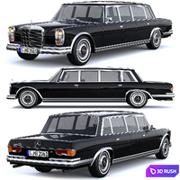 Mercedes-Benz 600 w100 Pullman 3D Model Corona