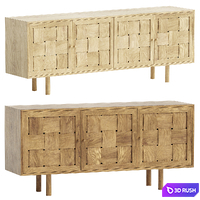 Otto Sideboard 3D Model Vray, Corona
