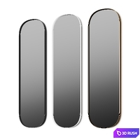 Frost Unu 4139 Wall Mirror 3D Model Vray, Corona