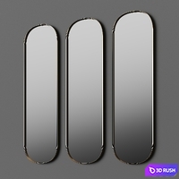 Frost Unu 4139 Wall Mirror 3D Model Vray, Corona
