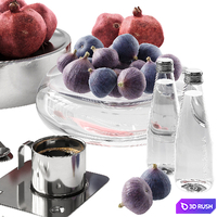 Fruit set | Pomegranate and Fig 3D Model Vray, Corona