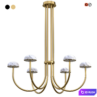 Dantonehome Yuna Pendant Light 3D Model Vray, Corona